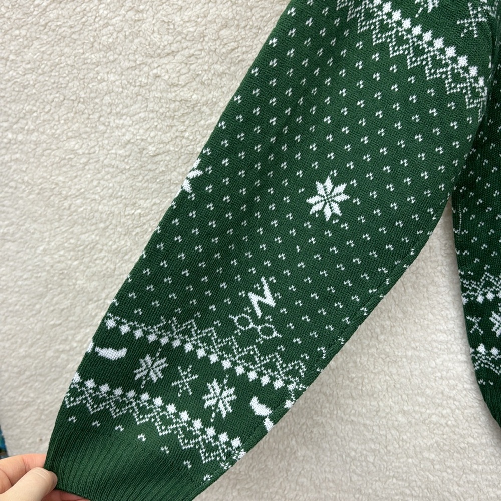 HARRY POTTER Women's Green Christmas Sweater Size XL DARI xmas NEW - Picture 5 of 6